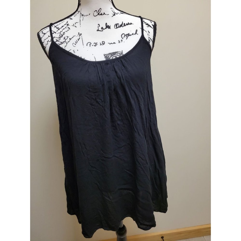 NWOT Elam Black Trapeze Mini Dress, Size Medium